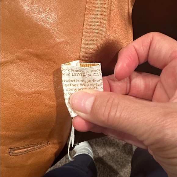 Vtg 70s Skin Gear leather car jacket blazer. - Picture 6 of 6